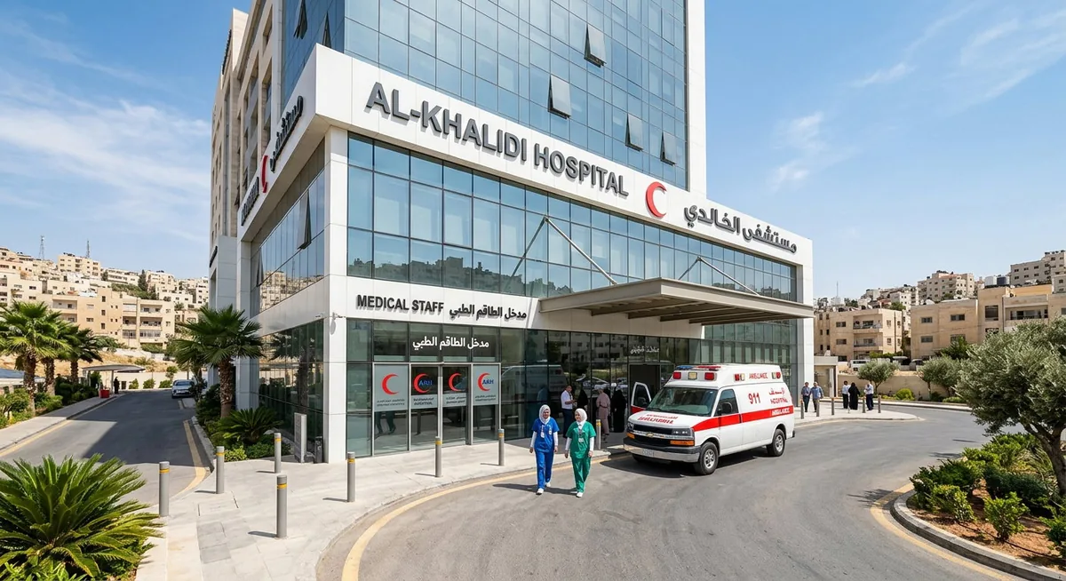 Modern hospital in Amman, Jordan healthcare