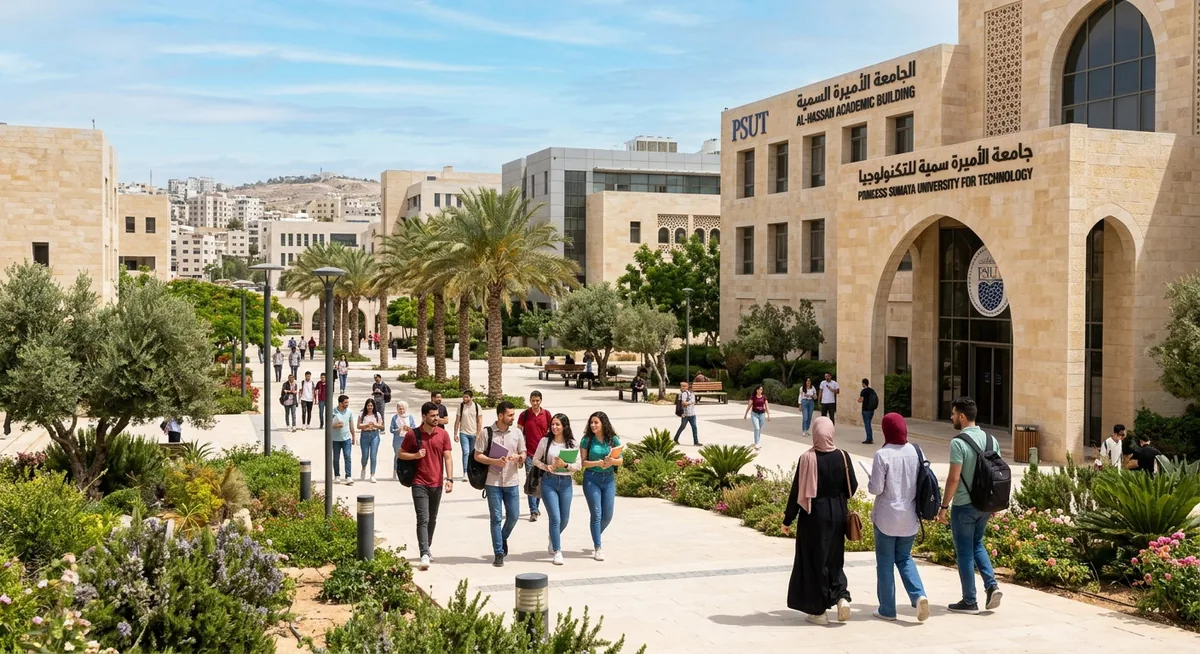 Jordanian university campus, higher education in Jordan