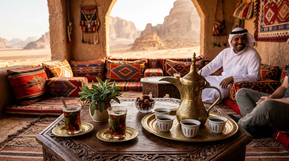 Jordanian tea coffee culture